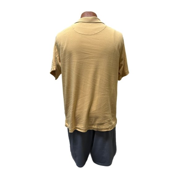 Tasso Elba Men's Classic Yellow Polo, Medium, Pre-owned - Picture 2 of 5